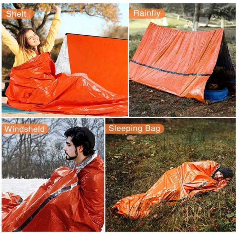Lot de 2 sacs de couchage de survie en promo à 11.39€ — free download