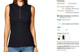 polo sans manche hilfiger