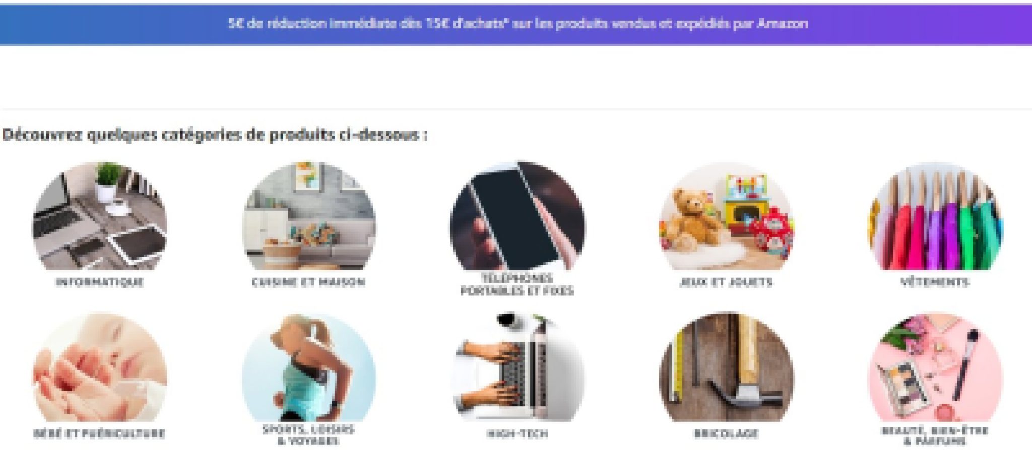 Code Promo Amazon 5€ de réduction pour 15€ d'achats