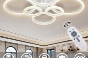 plafonnier led anneaux