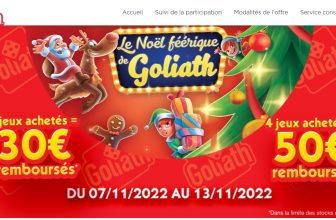 goliath 50 euros remboursés jeux jouets