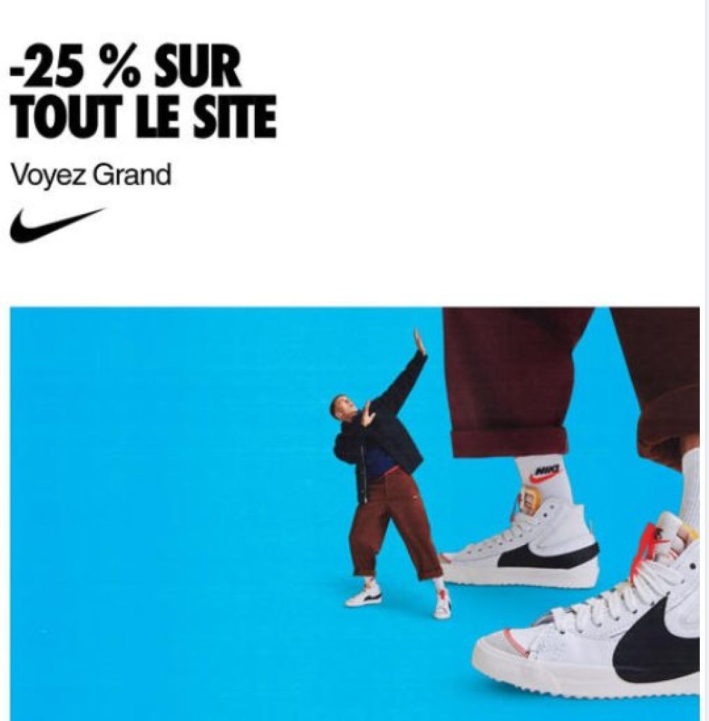 Nike offre promo BLACK FRIDAY