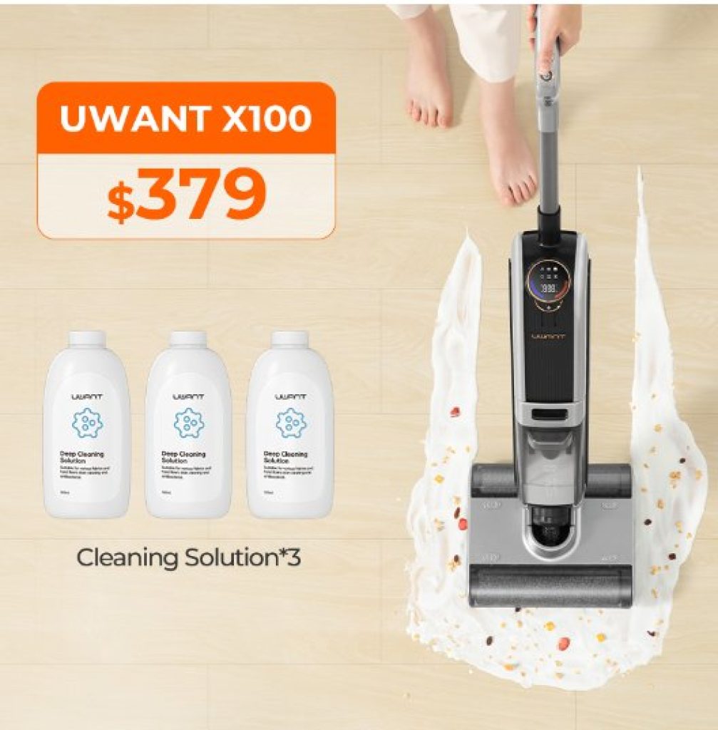 pack uwant x100 avec 3 liquides nettoyage