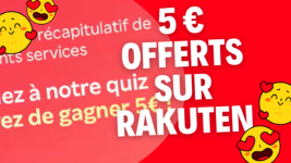 5 € offerts sur rakuten