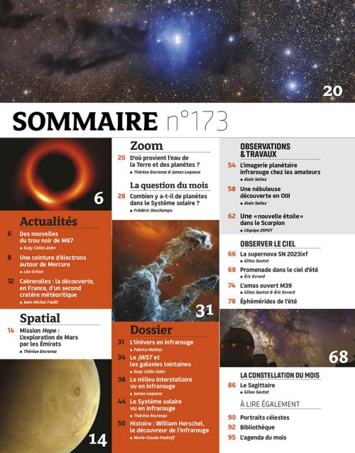 astronomie magazine sommaire