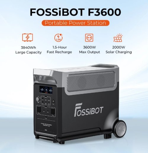 fossibot f3600 station electrique mobile 