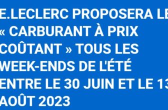 leclerc carburant