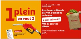 auchan carburant 13 14 15 octobre