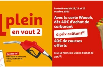 auchan carburant 13 14 15 octobre