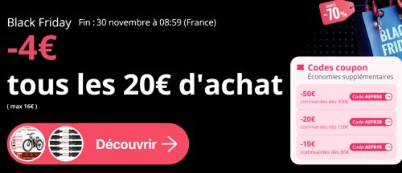 Black Friday Ali Express .. codes promos et bons plans