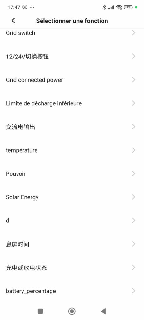 oscal powermax2400 parametre 1