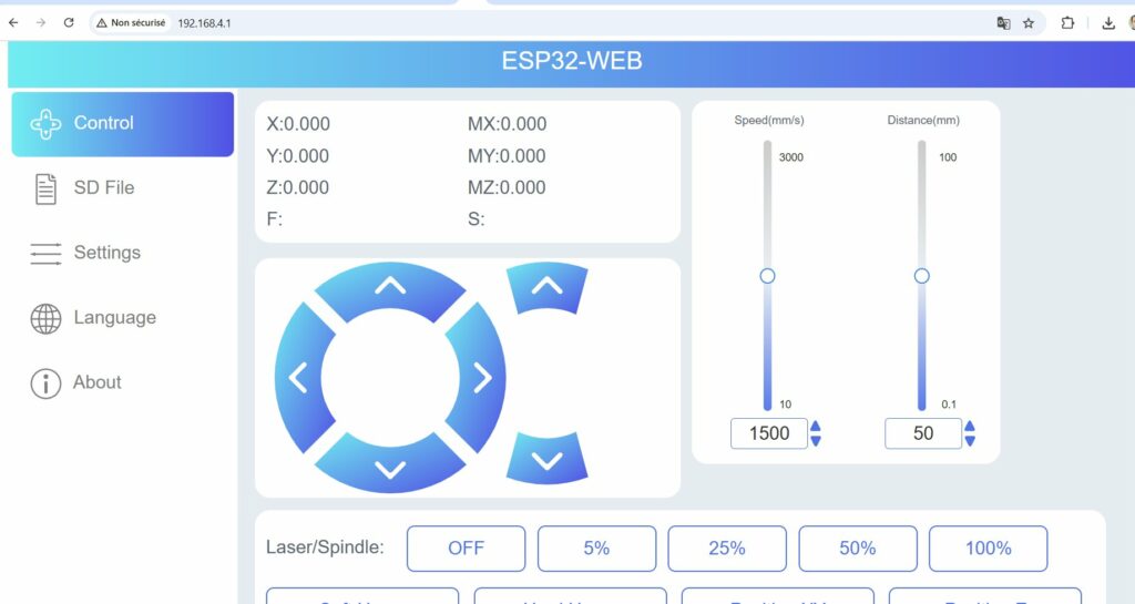 controle dans navigateur