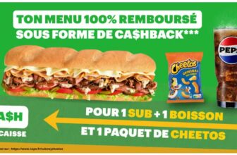 menu subway blackfriday