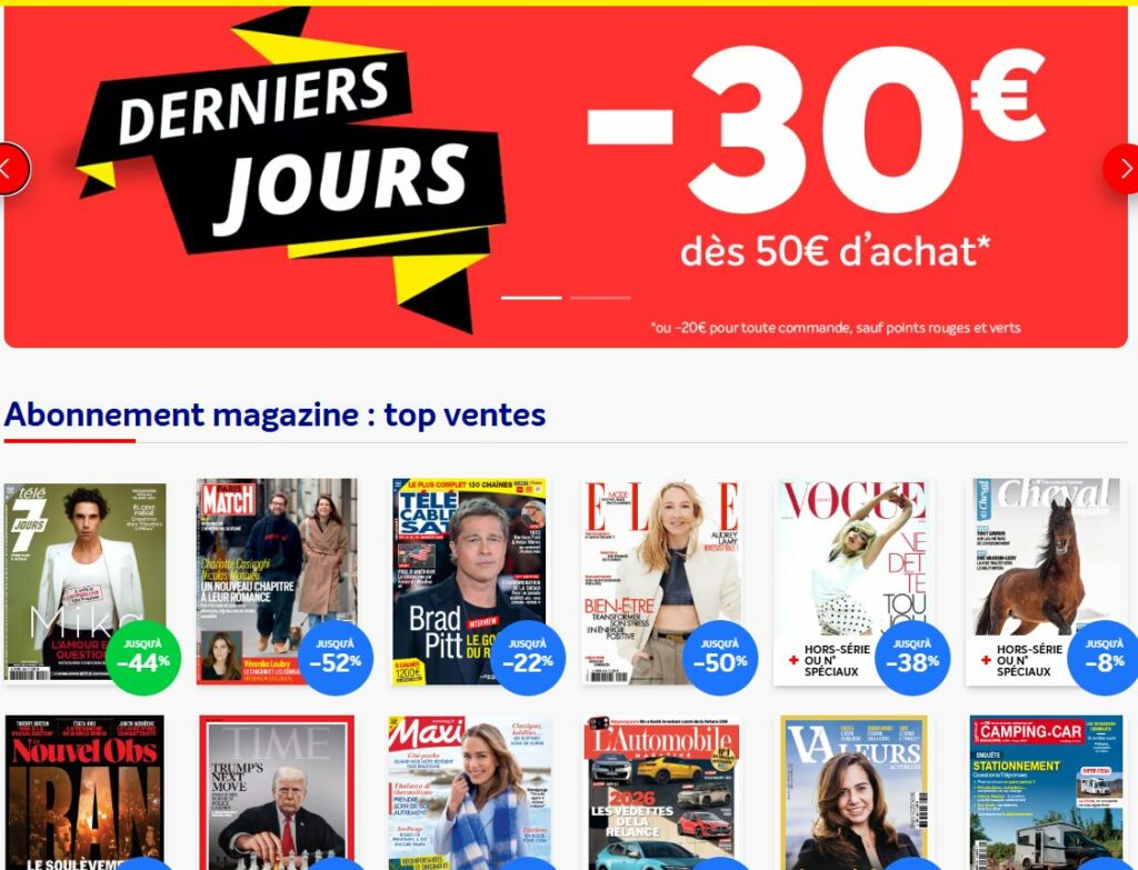 franceabonnement 30 50