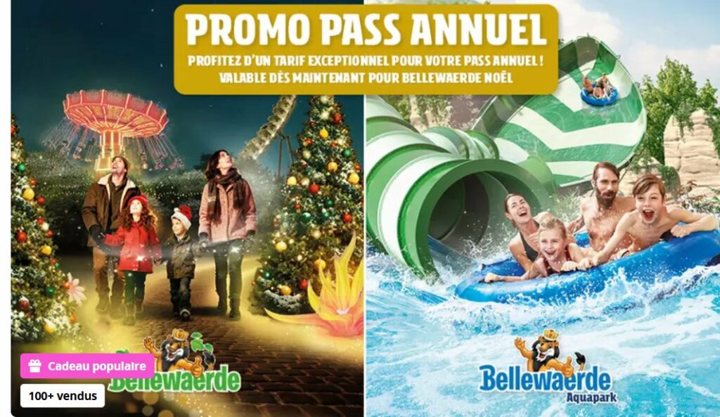pass annuel bellewaerde aquapark