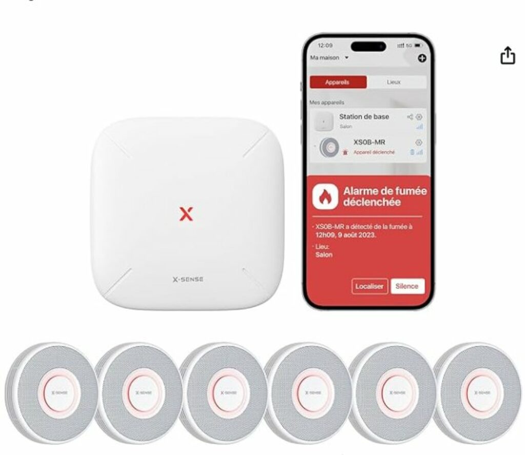 xsense detecteur fumee base