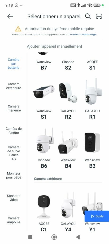 appli ajout cinnado b6