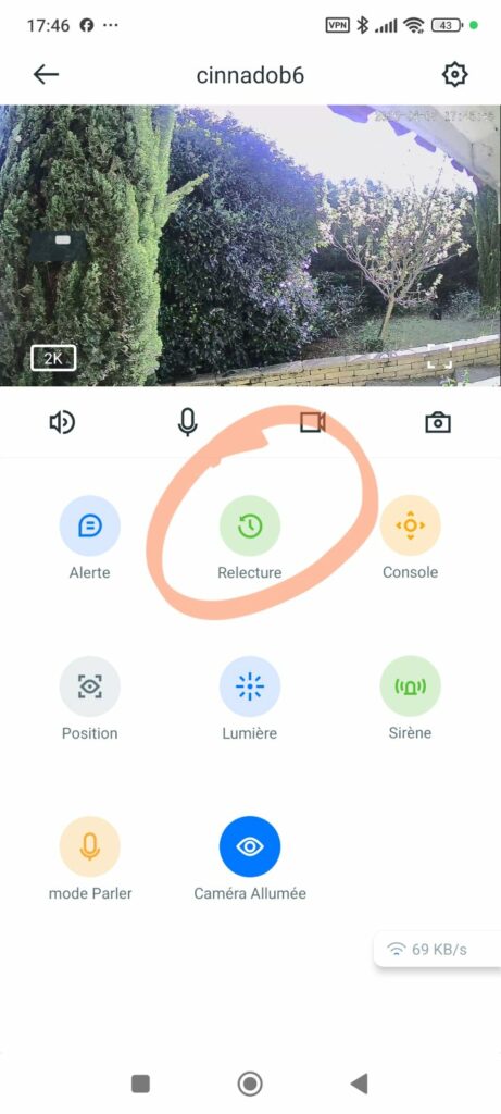 appli bouton relecture