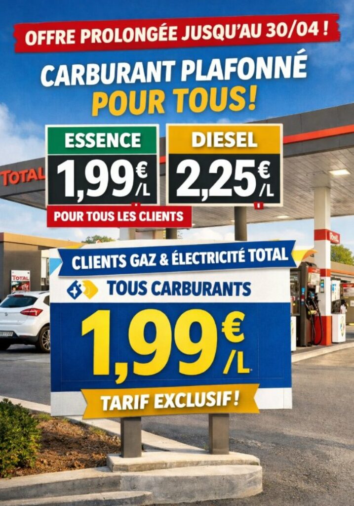 total plafonnement prix carburant