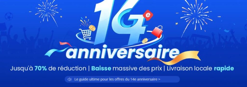 geekbuying 14 eme anniversaire