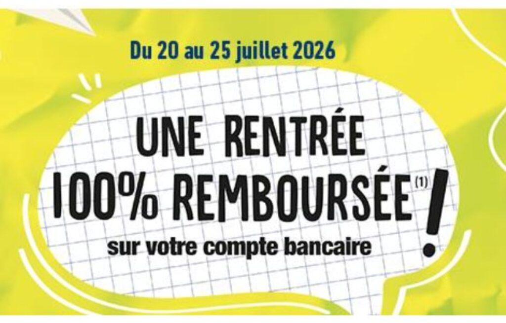 bureau vallee offre rembourse