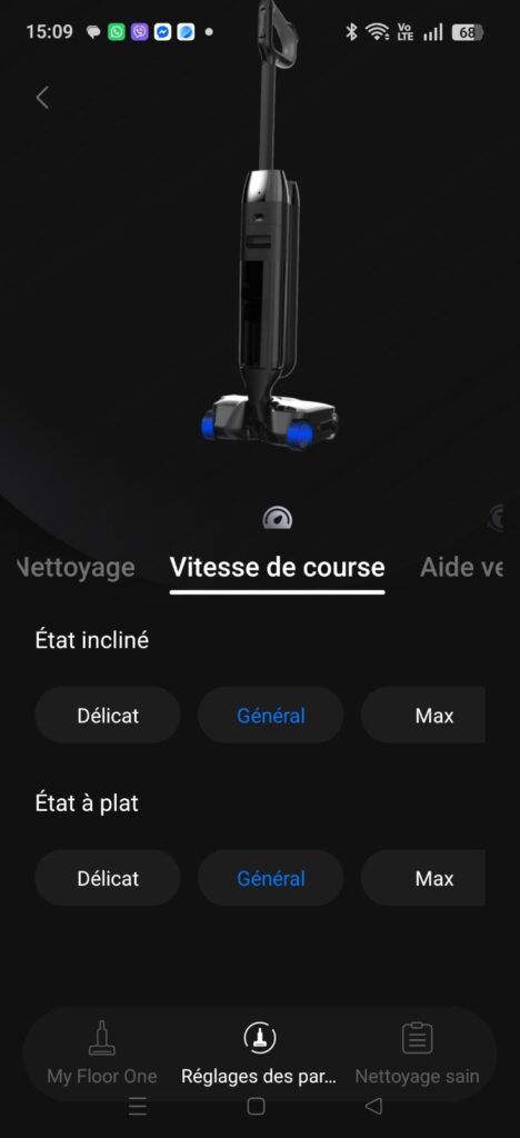 application reglage assistance 2