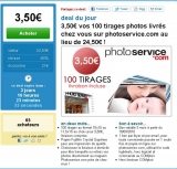 100 tirages photos pour 3 euros 50 port inclus