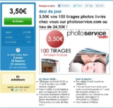 100 tirages photos pour 3 euros 50 port inclus
