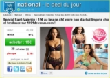 30 euros de reduction sur l&rsquo;achat de lingerie