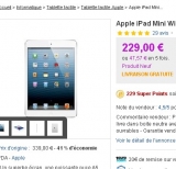 bon plan ipad mini : 214 euros livraison incluse