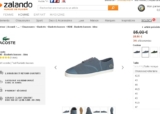 25.5 euros les baskets hommes lacoste ( autour de 50 sur le site officiel )