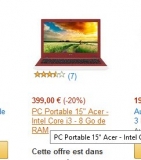 Bon plan pc portable corei3 8go de ram à moins de 340 euros en vente flash le 28 octobre