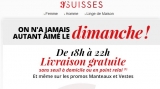 3 suisses : livraison gratuite le 20 septembre de 18 à 22 heures