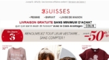 3Suisses .. livraison gratuite sans mini d&rsquo;achats jusqu&rsquo;au 28 septembre