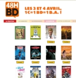 Opération 48heures  BD les 3 – 4 avril : 12 bd à 1 euro l&rsquo;une … valable sur le site fnac.com .. faire vite