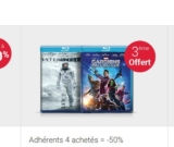 Fnac:  50 pourcent de réduction sur l&rsquo;achat de 4 bluray .. des titres pas chers