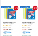 Auchan : jusqu’à 50% de crédit sur la carte sur des fournitures scolaires