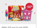 Jouets : 50% de réduction sur des jouets mattel