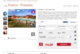 Vacances juillet 2015 : 750 euros les deux semaines en residence club dans le lot