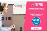 Abonnement Deezer premium 3 mois sans engagement à 0.99€