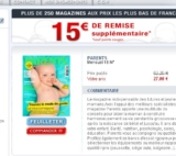12 euros l&rsquo;abonnement 18 mois au magazine parents