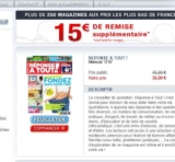 Bon plan abonnement magazine Reponse à tout : 21€ pour un an au lieu de 46 au numéro