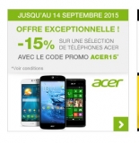 Smartphone 4G acer liquid z410 qui revient à moins de 67 euros