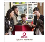 Bon plan séjour apparthotel Adagio : à partir de 34€ la nuit avec petits déjeuners