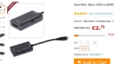 2.7 euros le boitier convertisseur usb mhl hdmi pour voir l&rsquo;écran de son smartphone – tablette sur sa tv