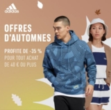 Adidas Promo d&rsquo;Automne : 35% de réduction pour une commande de 40€