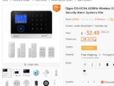 Bon plan alarme gsm wifi à 32€ seulement
