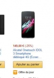 Smartphone alcatel idol 4.7 qui revient à 129 euros (quad core, 1.5go de ram)
