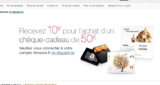 Bonne affaire amazon : code de réduction de 10 euros offert pour l&rsquo;achat d&rsquo;une carte cadeau de 50 euros