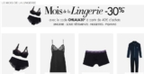 Mode : 30% de réduction pour 40 d&rsquo;achats sur la lingerie et sous vétements chez amazon